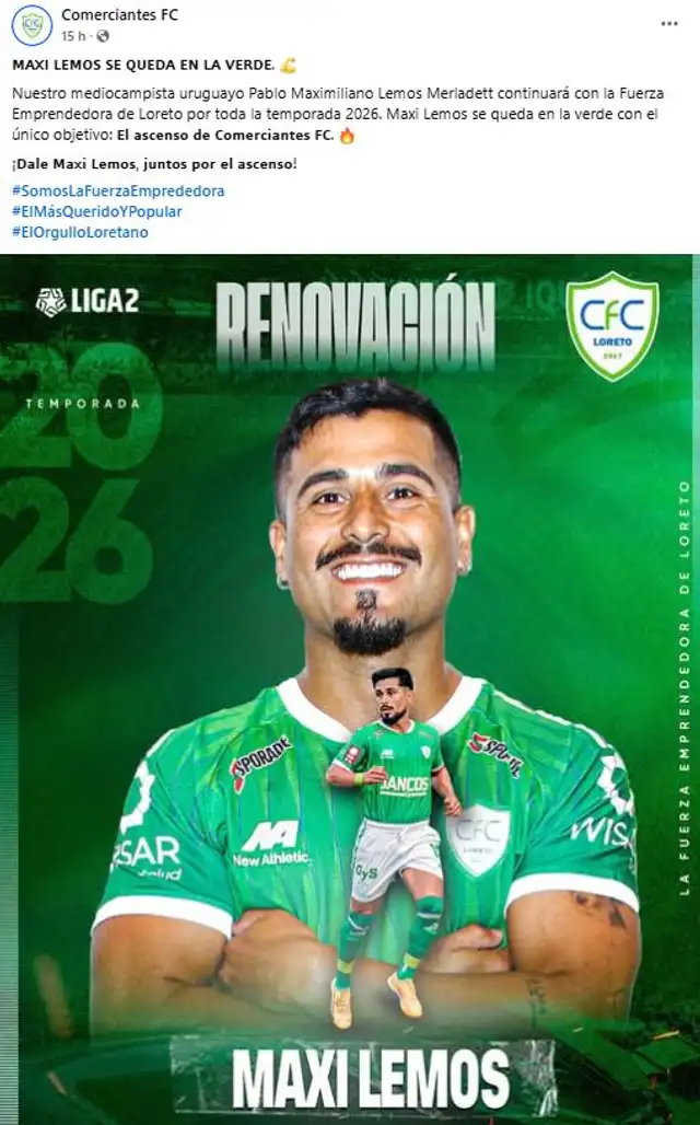 Maximiliano Lemos, Comerciantes FC