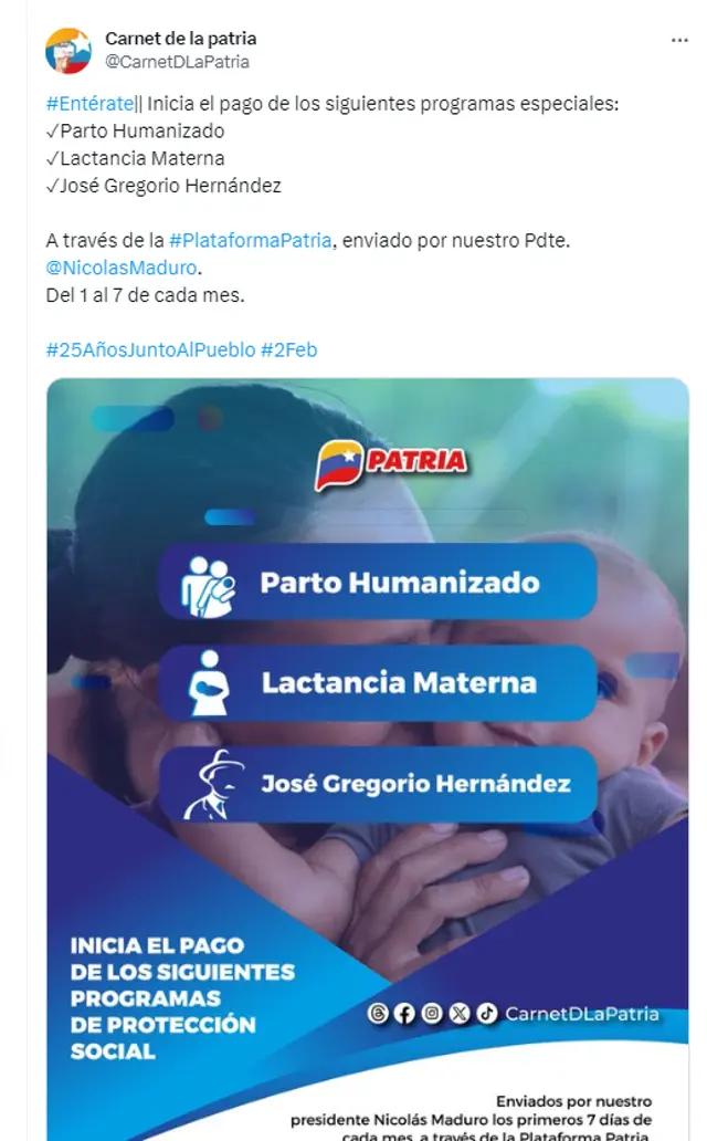 bonos de la patria venezuela