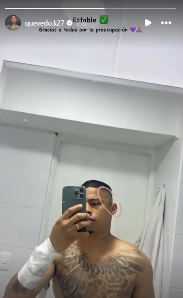 La publicación de Kevin Quevedo en su cuenta de Instagram La publicación de Kevin Quevedo en su cuenta de Instagram