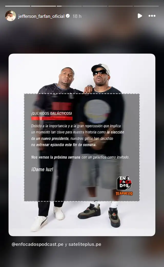 Esta semana no habrá episodio de Enfocados