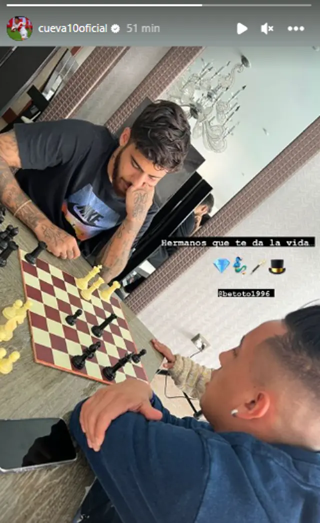 Christian Cueva se lució compartiendo un grato momento con Beto Da Silva.