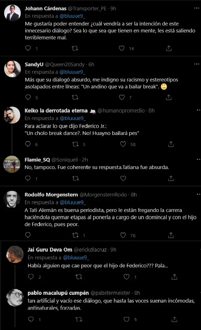 Sebastian Salazar es criticado en redes por sus comentarios contra Castillo