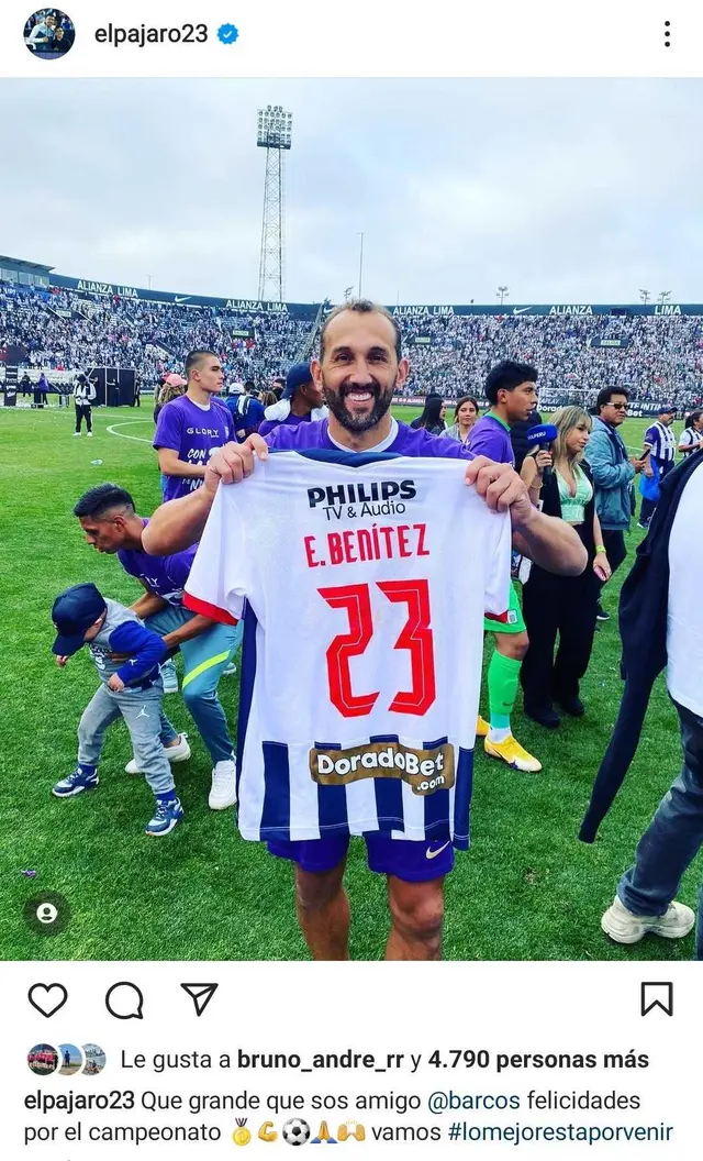 Mensaje de Edgar Benítez a Alianza Lima.