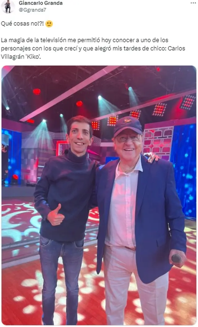 Esta fue la fotografía que publicó el 'Flaco' Granda en sus redes sociales. (Foto: Twitter) Esta fue la fotografía que publicó el 'Flaco' Granda en sus redes sociales. (Foto: Twitter)