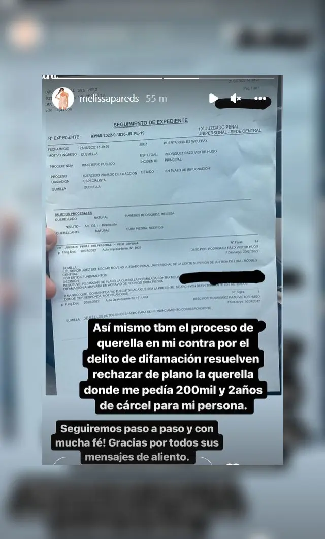 Melissa Paredes y Rodrigo Cuba
