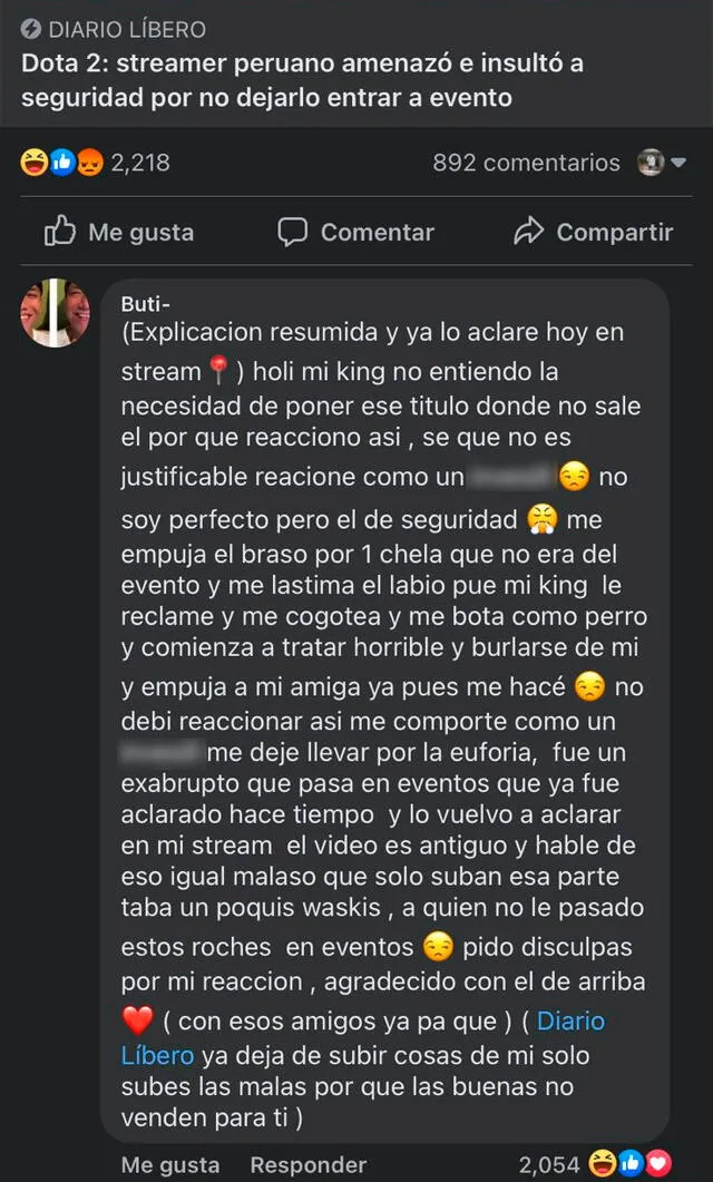 Pronunciamiento del dotero But Pronunciamiento del dotero But
