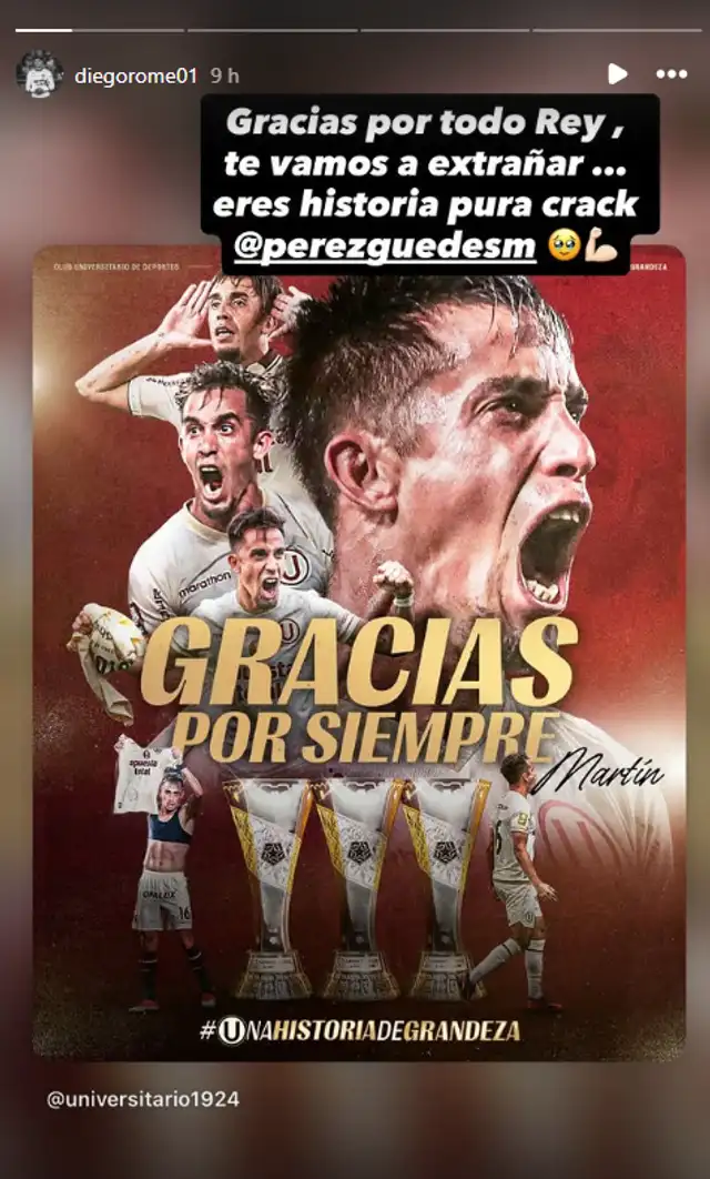 Diego Romero y su emotivo post tras retiro de MPG