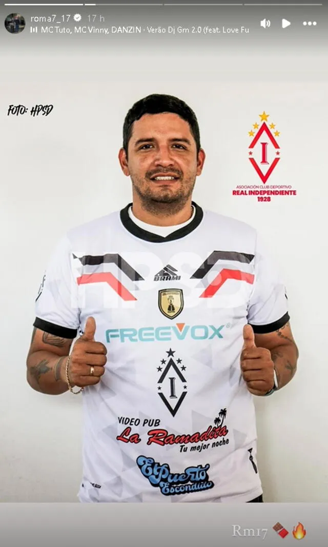 La publicación de Manco tras ser anunciado en nuevo equipo | Foto: Instagram Reimond Manco La publicación de Manco tras ser anunciado en nuevo equipo | Foto: Instagram Reimond Manco