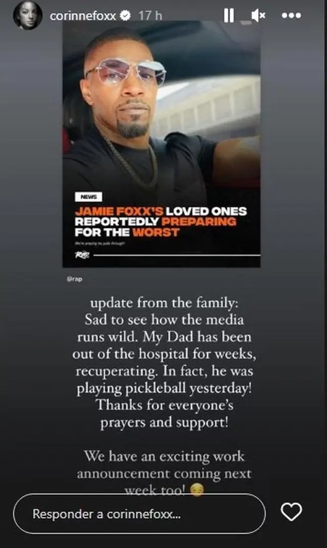 historia de la hija de Jamie Foxx.