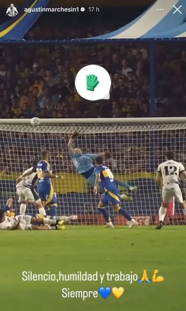 La publicación de Agustín Marchesín en Instagram tras la eliminación de Boca Juniors La publicación de Agustín Marchesín en Instagram tras la eliminación de Boca Juniors