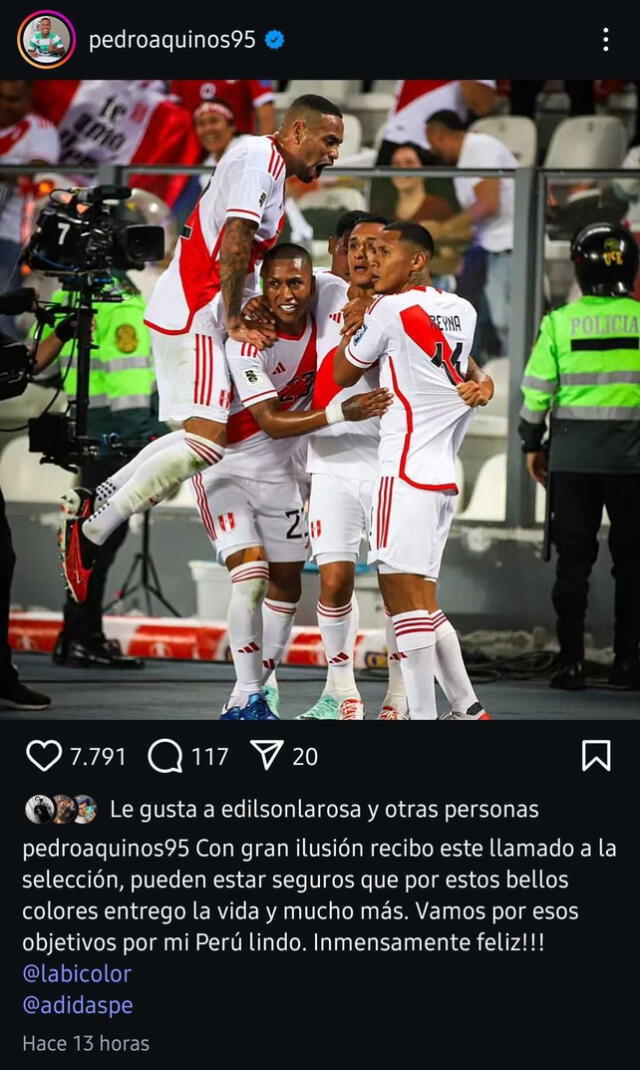 Pedro Aquino, Selección Peruana