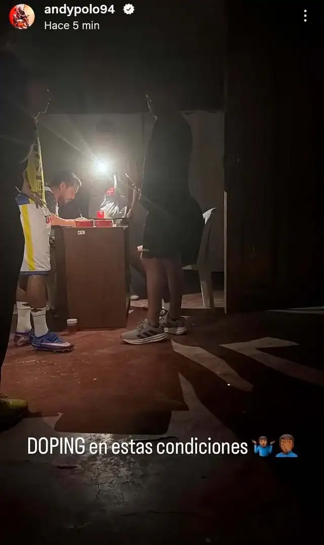Andy Polo se quejó con las condiciones para realizar doping en Cajamarca por la Liga 1 Andy Polo se quejó con las condiciones para realizar doping en Cajamarca por la Liga 1