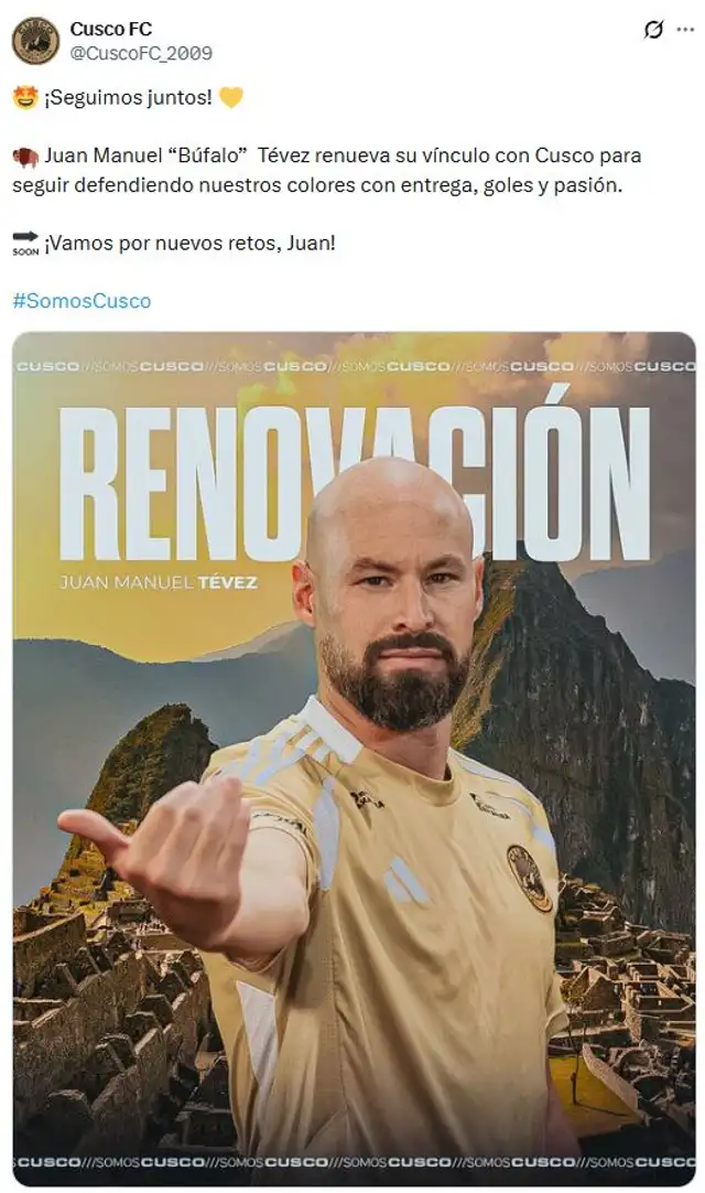 Juan Manuel Tévez, Cusco FC Juan Manuel Tévez, Cusco FC