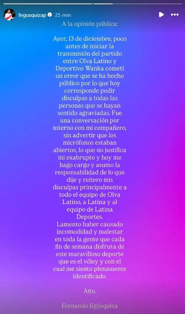 Fernando Egúsquiza Fernando Egúsquiza