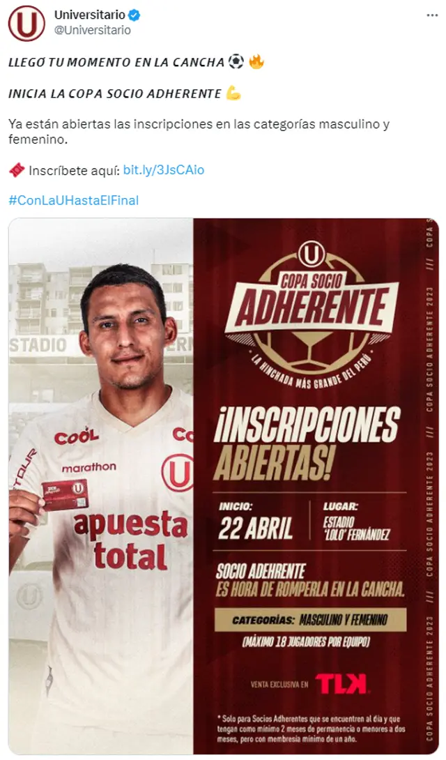 Universitario oficializó la creación de su propio torneo.