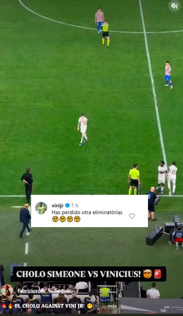  Vini Jr se 'burla' de Simeone en redes sociales   