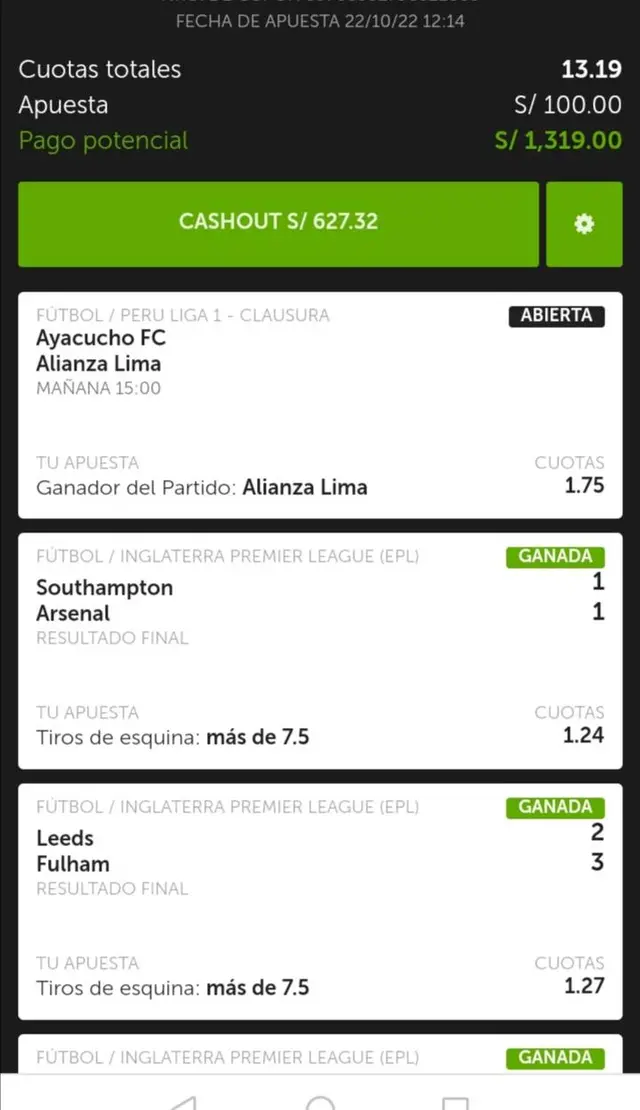 Hincha apuesta a favor de Alianza Lima y si gana podrá cobrar jugosa suma de dinero. | Fuente: Fb Leo apuestas