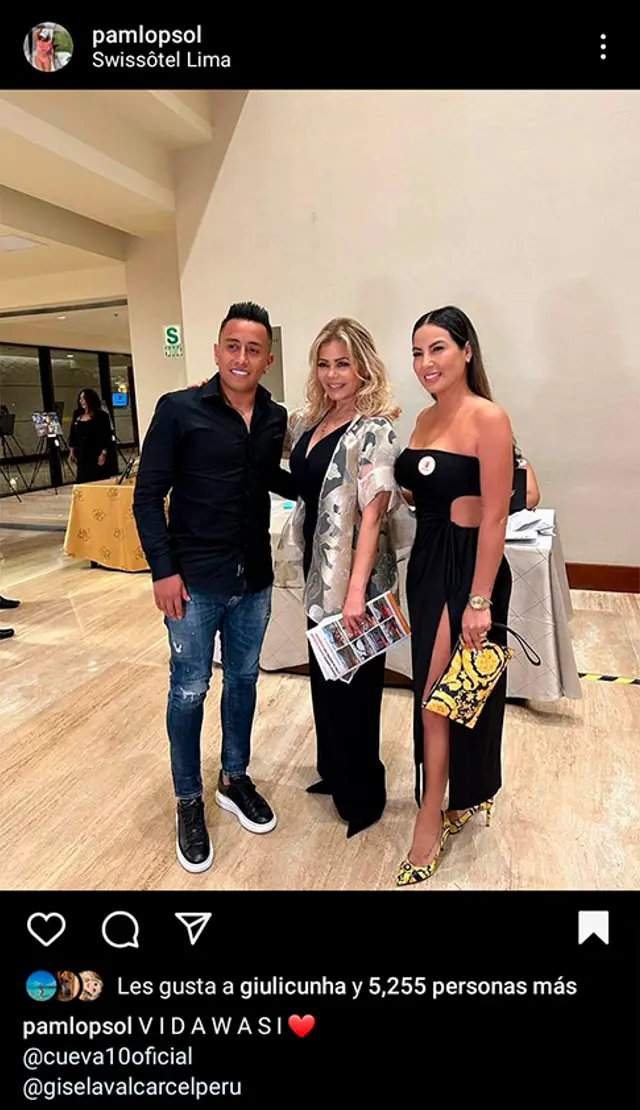 Pamela López Gisela Valcárcel  Christian Cueva