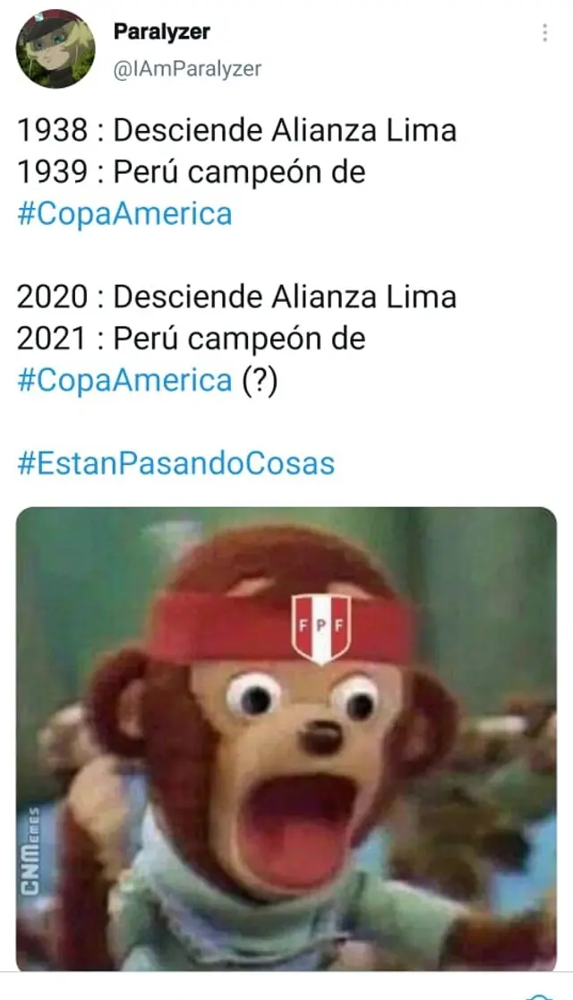 El tuit sobre Alianza Lima y la selección. Captura: Twitter. El tuit sobre Alianza Lima y la selección. Captura: Twitter.