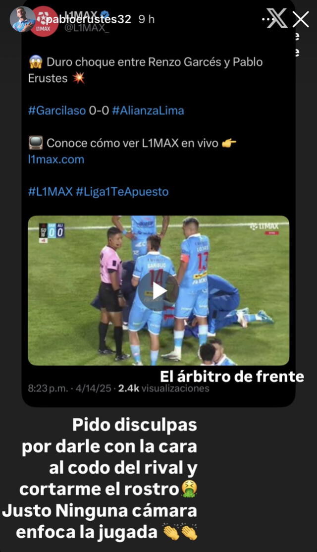 Pablo Erustes, Deportivo Garcilaso