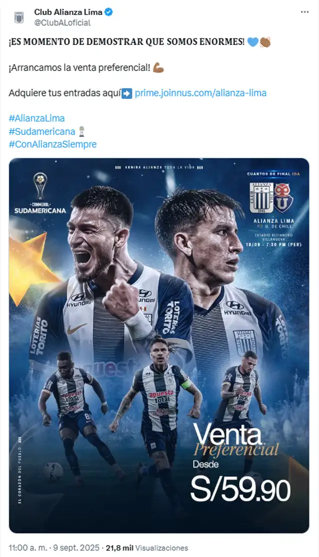 Alianza Lima, Copa Sudamericana