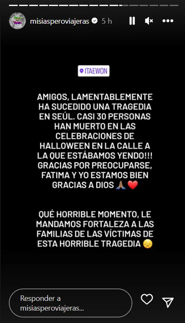 Misias pero viajeras