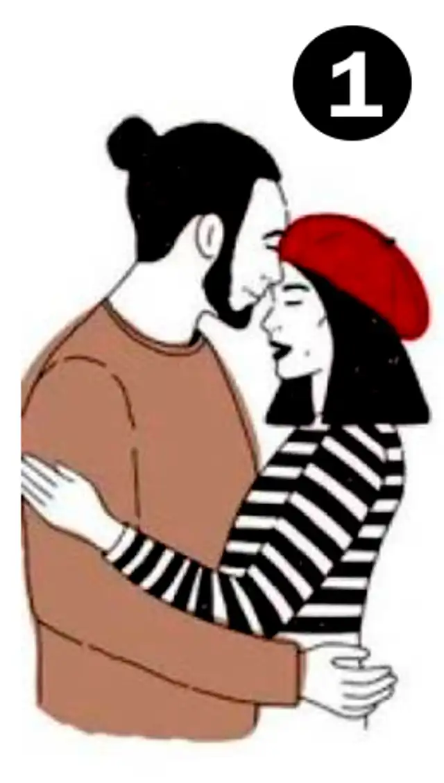  test de las parejas felices abrazo 1