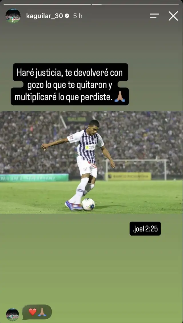 Alianza Lima, Liga 1, Kluiverth Aguilar
