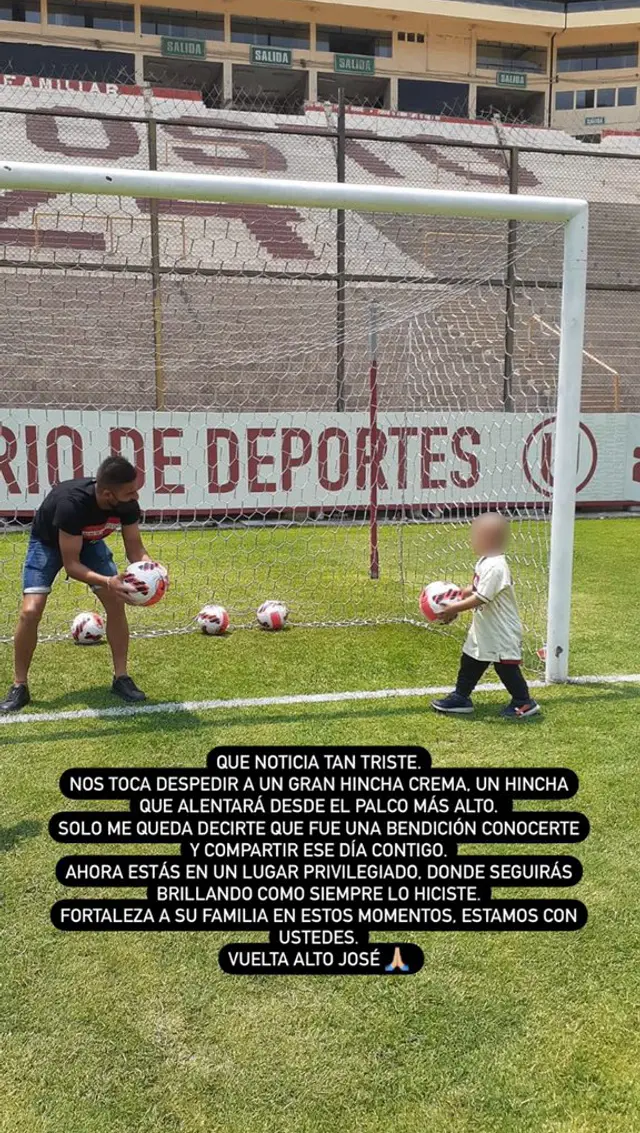 Luis Urruti y su sentido mensaje sobre el menor José Guillermo Luis Urruti y su sentido mensaje sobre el menor José Guillermo