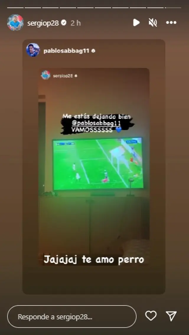 Mensaje de Sergio Peña a Pablo Sabbag.