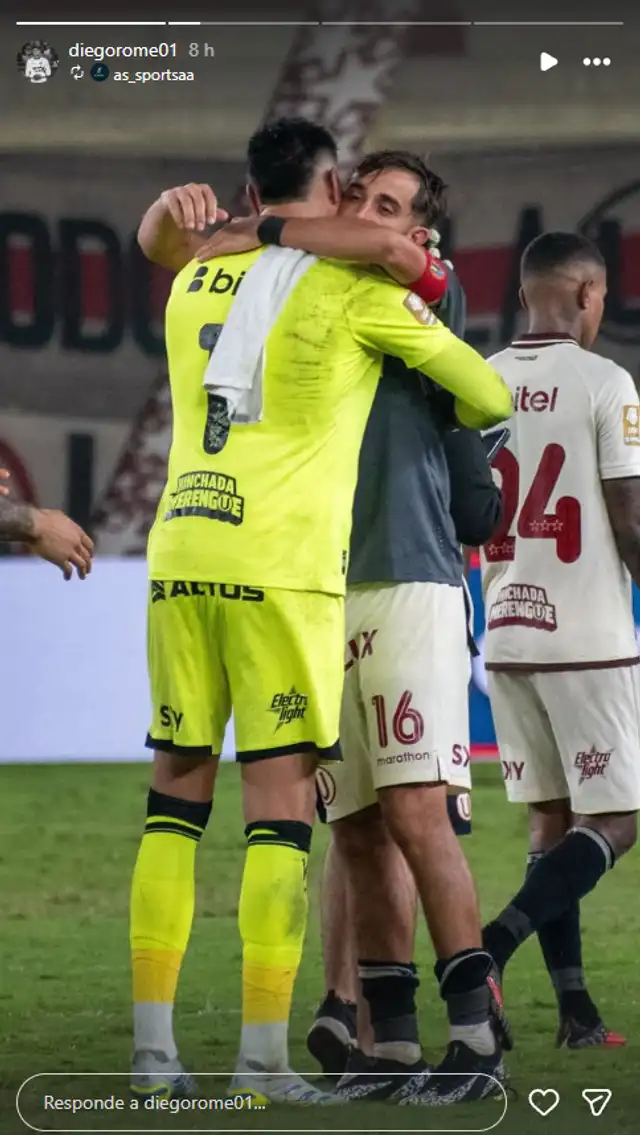Diego Romero publicó esta foto en sus historias de IG
