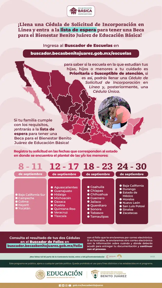 inscripción beca benito juarez