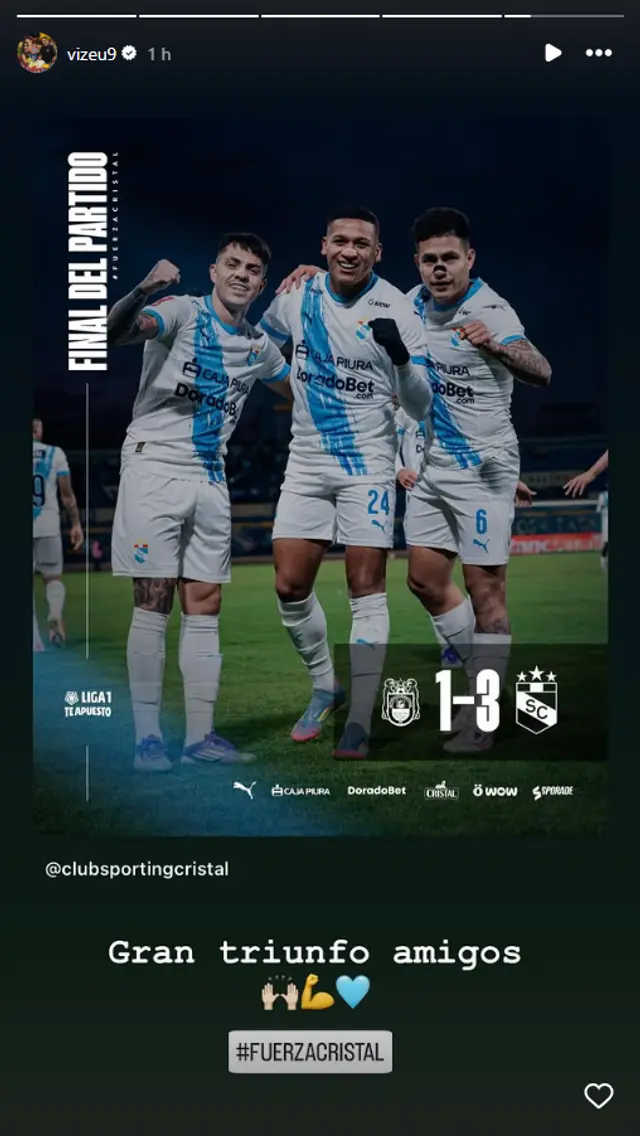 Felipe Vizeu, Sporting Cristal Felipe Vizeu, Sporting Cristal