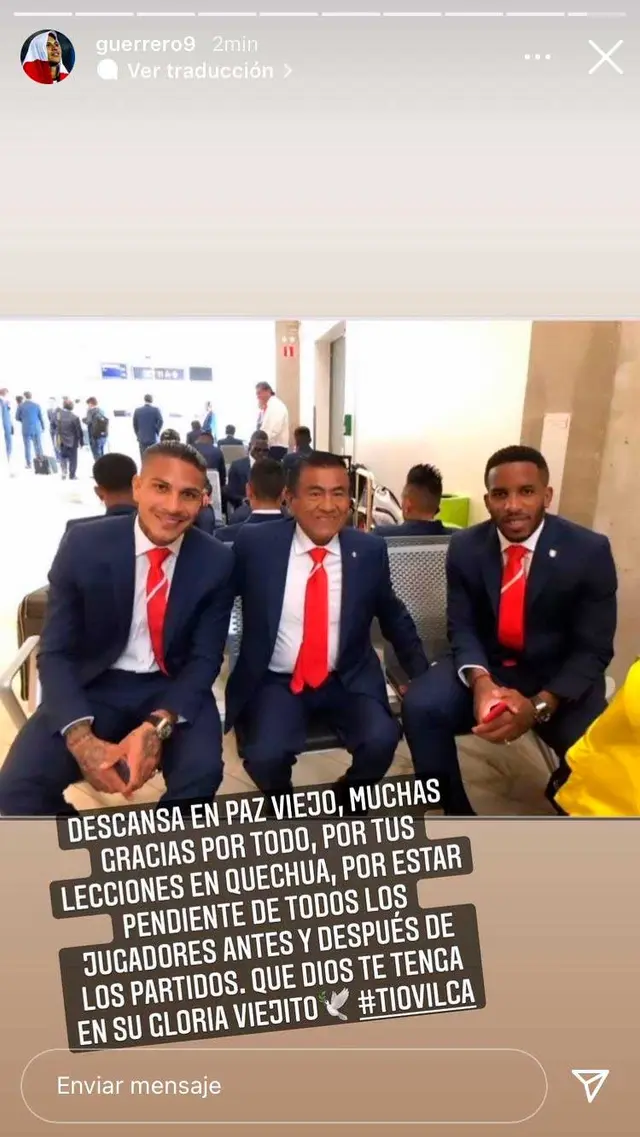 Selección Peruana Paolo Guerrero Instagram
