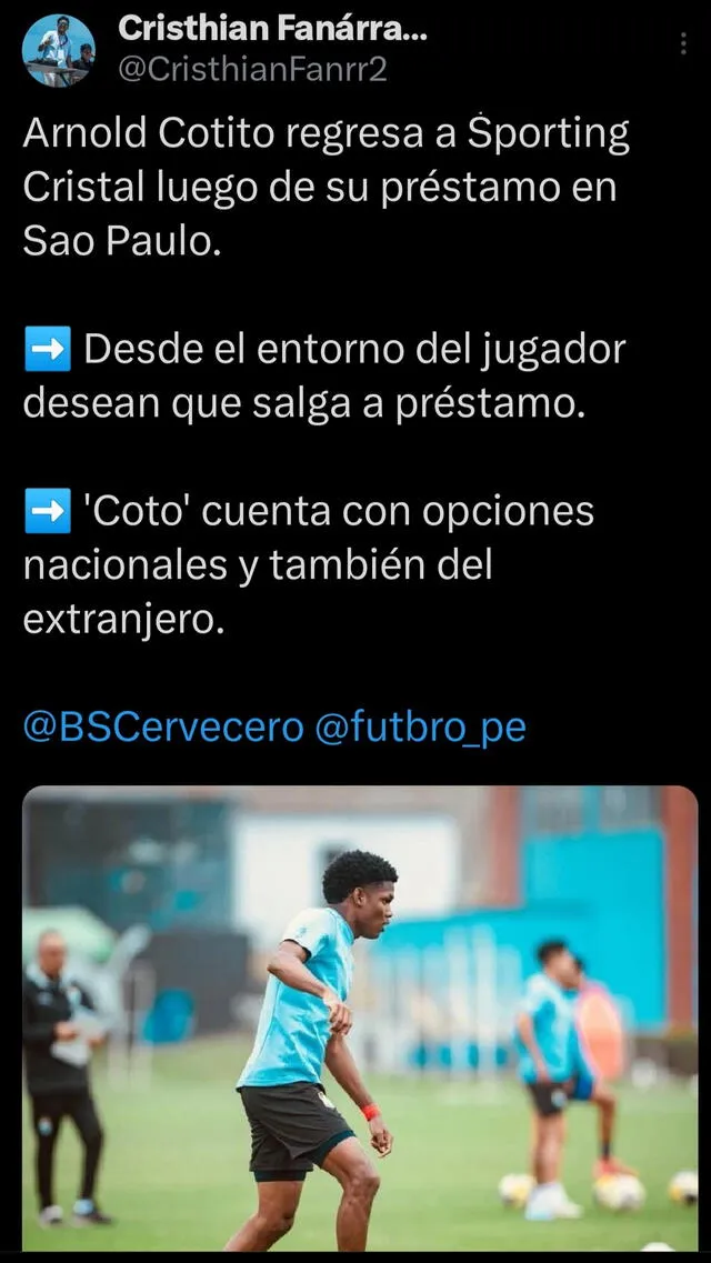 arnold cotito sporting cristal