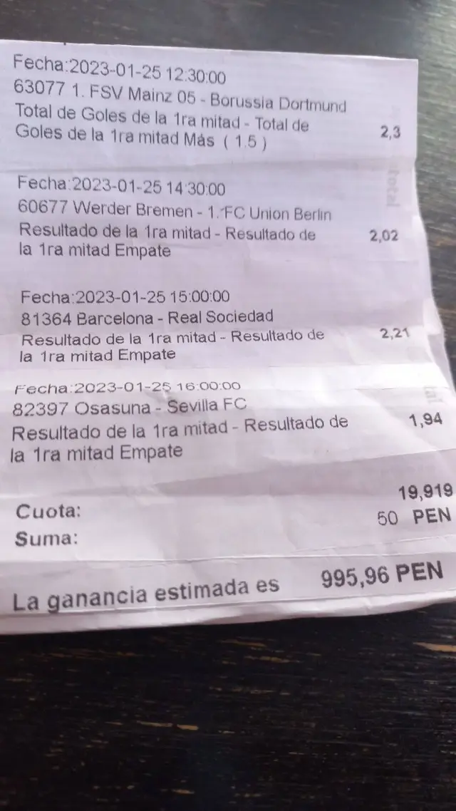 apuesta deportiva