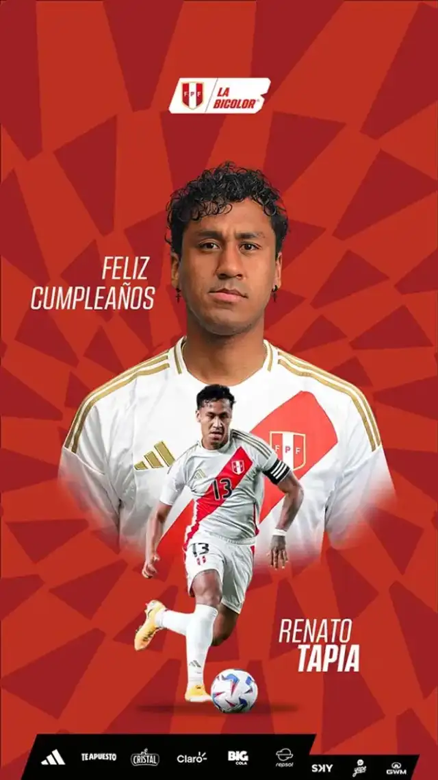 La FPF saludó a Renato Tapia por su cumpleaños La FPF saludó a Renato Tapia por su cumpleaños