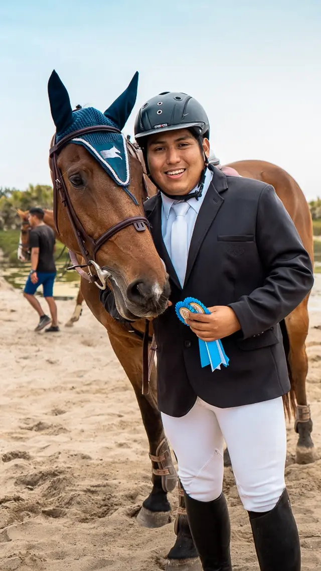 Heyse William en su competencia en Chile