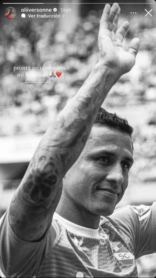 Emotivo mensaje de Oliver Sonne a Yoshimar Yotún (Foto: Instagram)