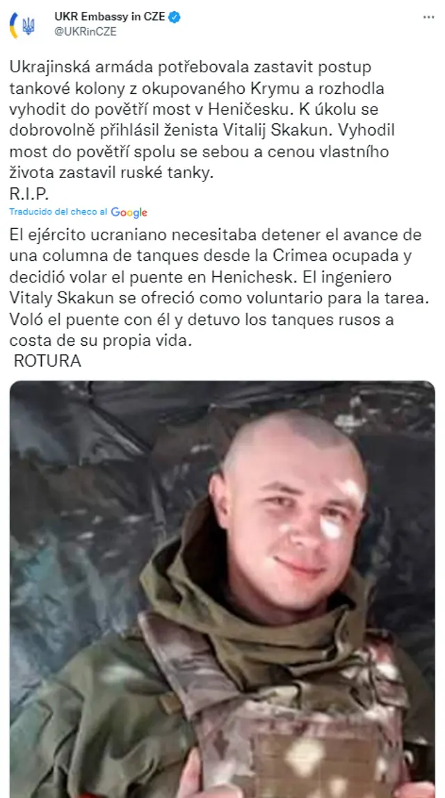 Captura: Twitter.   