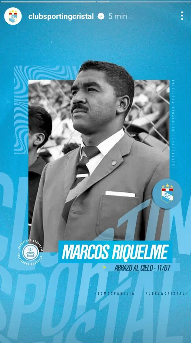 Publicación errónea de Marcos Calderón