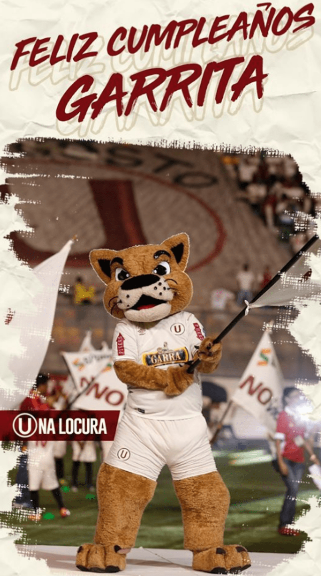 "Garrita" la mascota de Universitario "Garrita" la mascota de Universitario