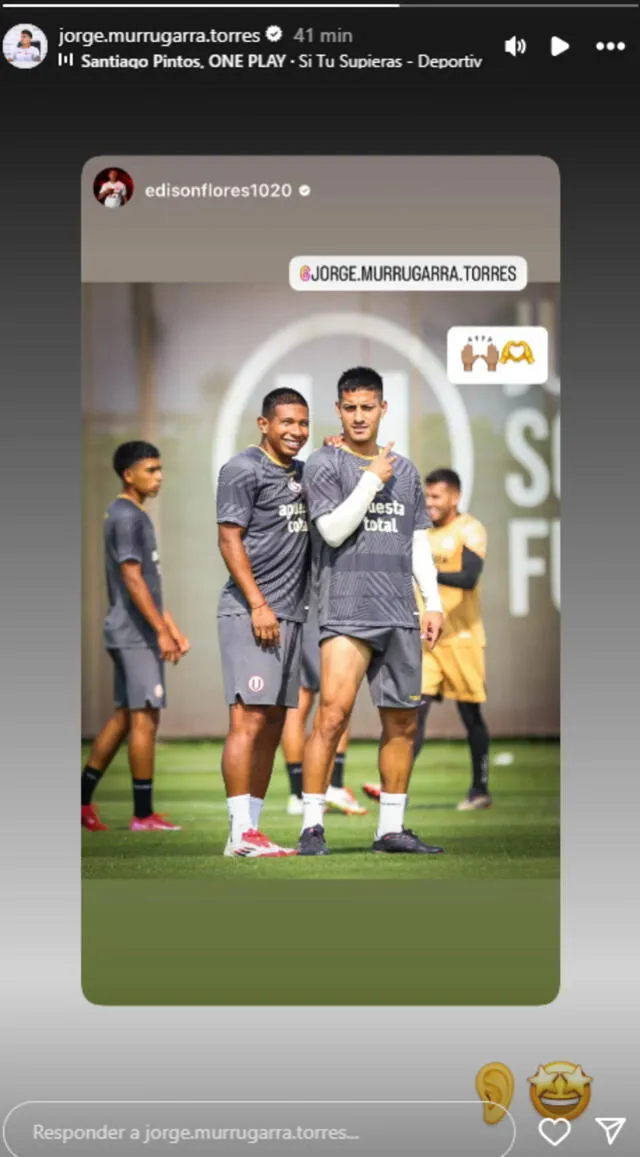 La publicación que hizo Jorge Murrugarra en Instagram   