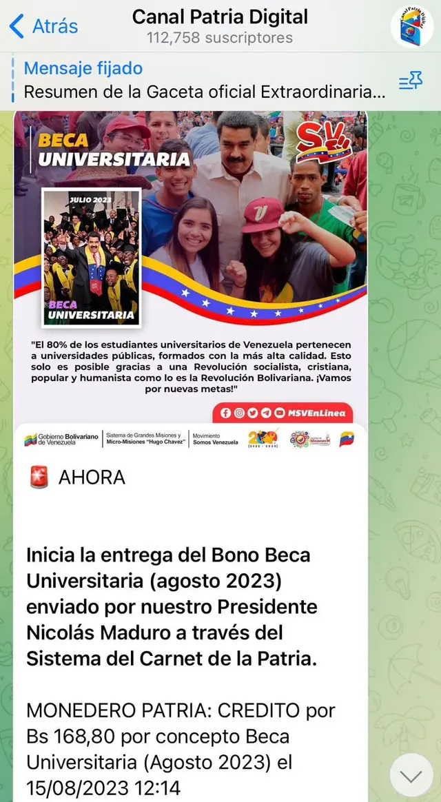 Bono Beca Universitaria