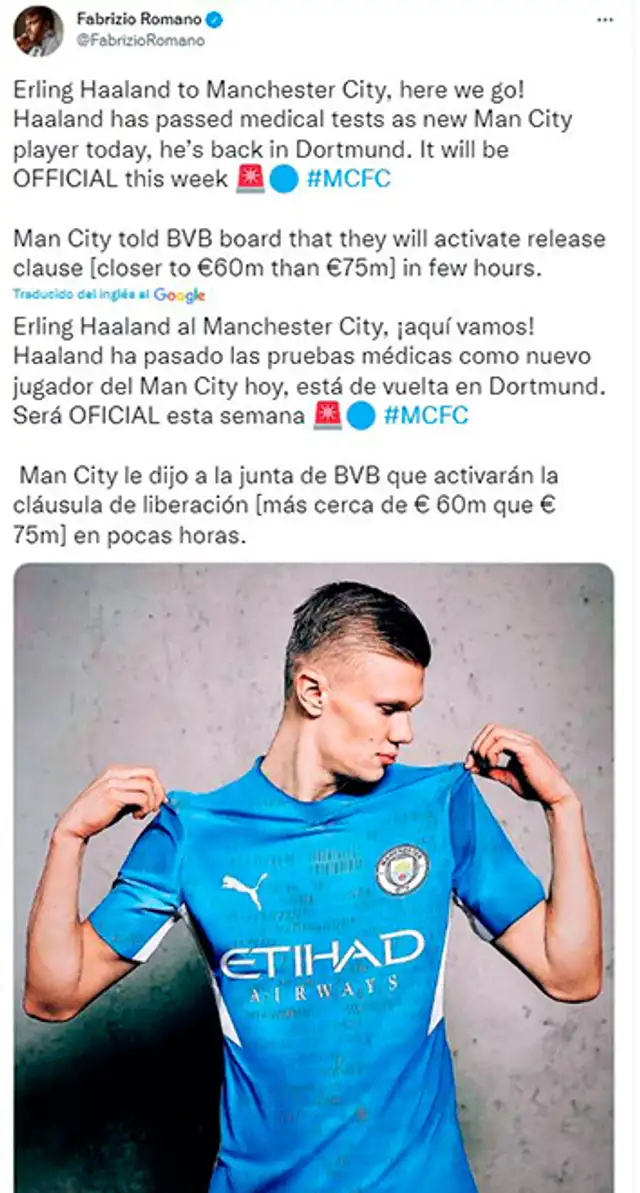 Manchester City Erling Haaland Manchester City Erling Haaland