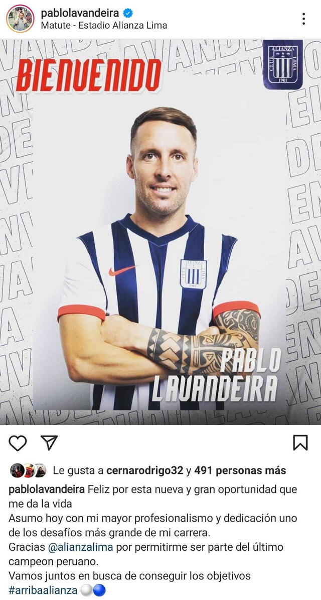 Pablo Lavandeira sobre Alianza Lima.