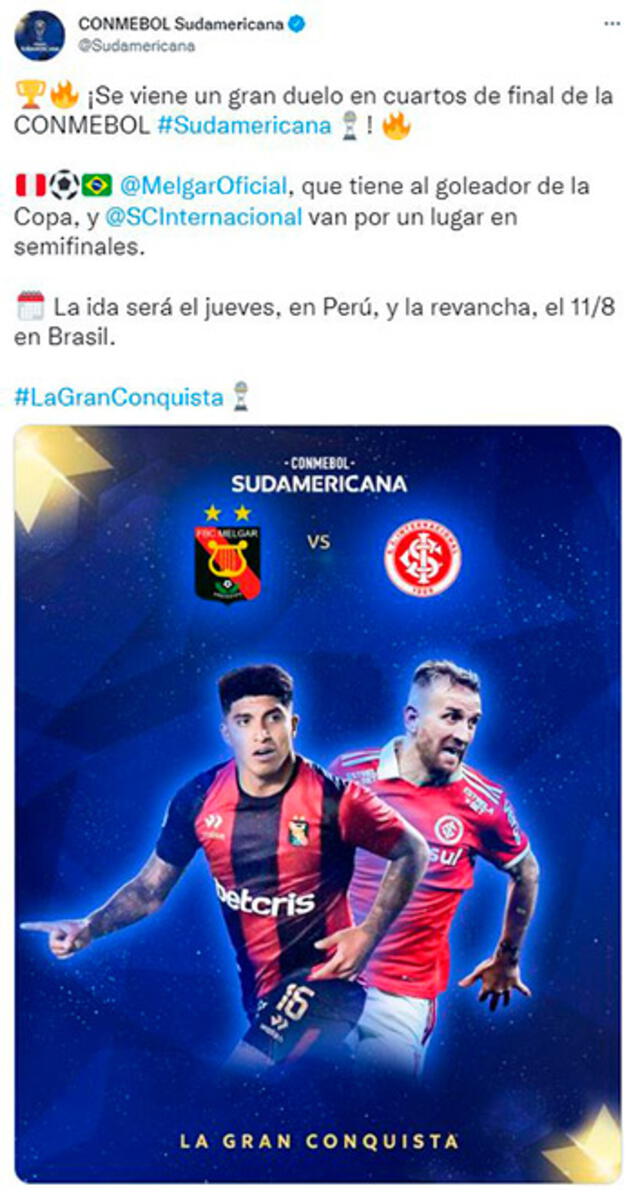 Melgar vs Internacional