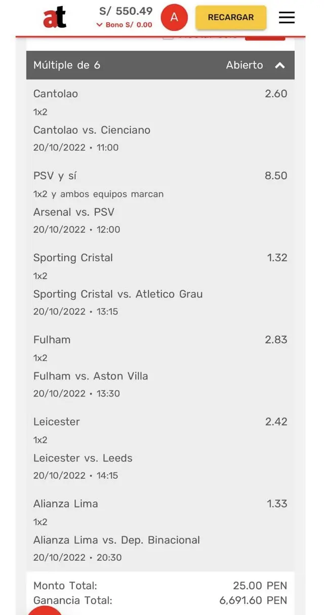 Apuesta deportiva