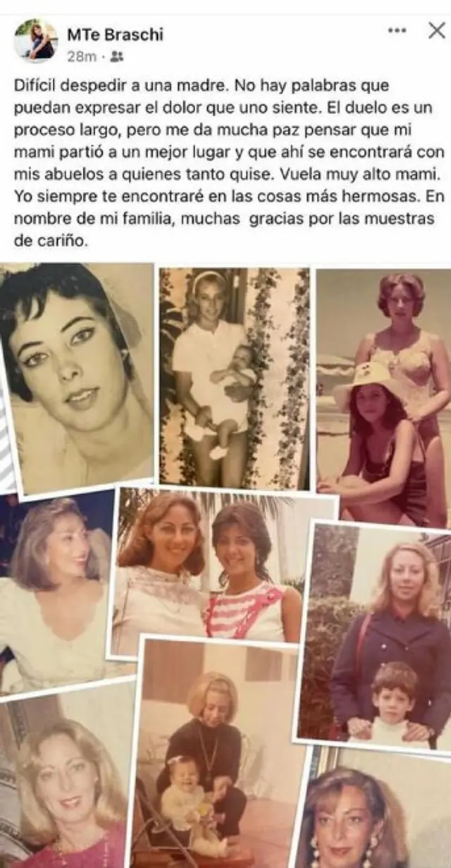 maritere braschi, facebook