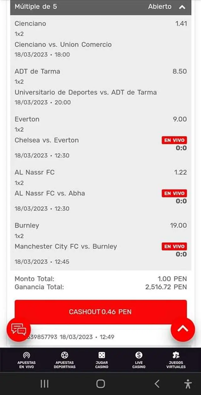 Universitario vs ADT de Tarma